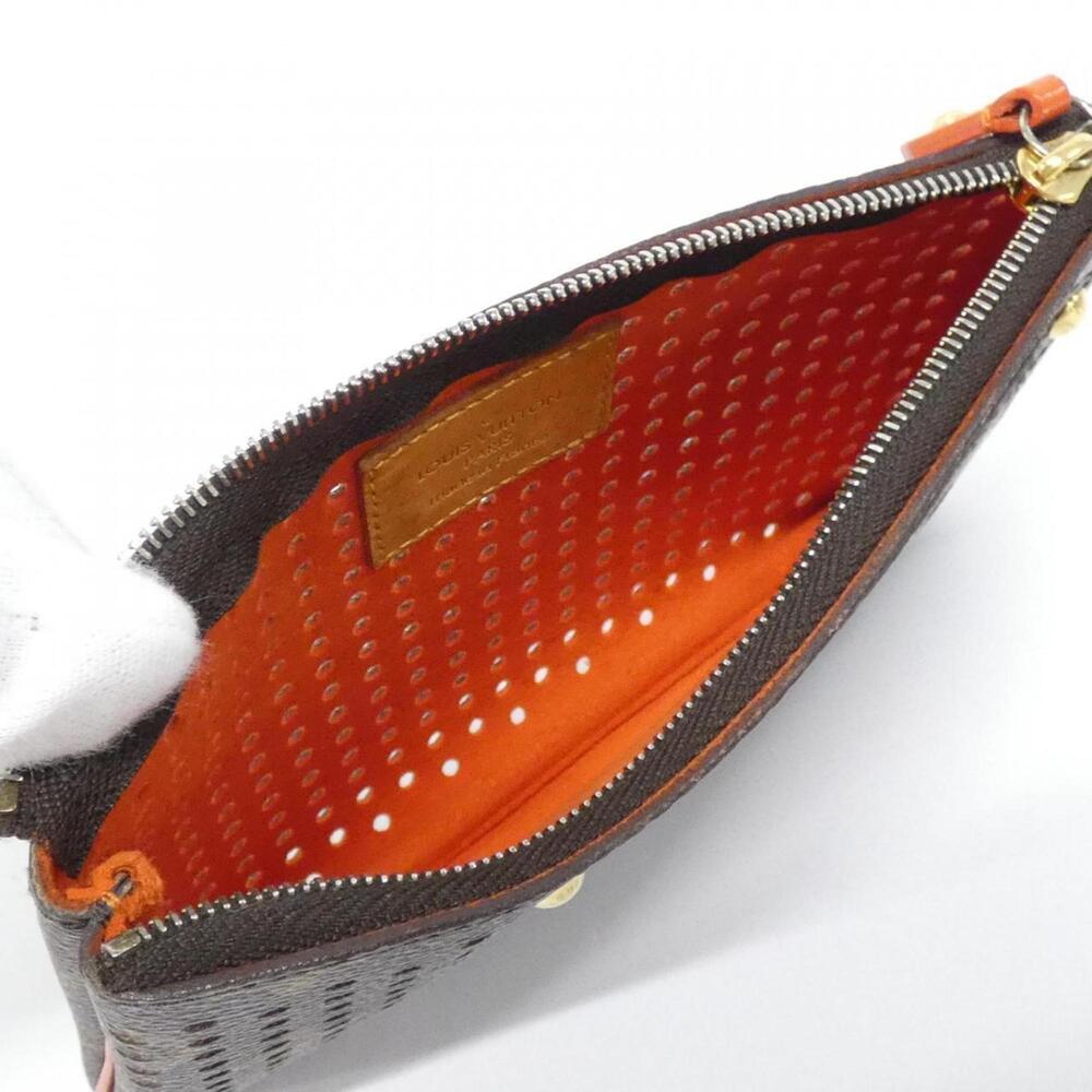 LOUIS VUITTON Orange Monogram Pochette Mini Bag - Picture 5 of 6